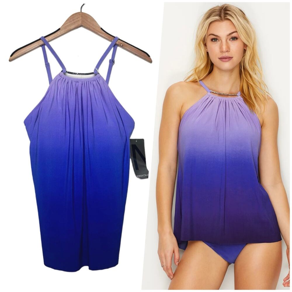 MAGICSUIT by Miraclesuit | Women | Infinity Marni Ombré Swim Tankini Top | 10